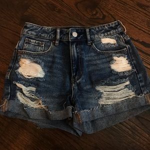 pacsun denim mom shorts
